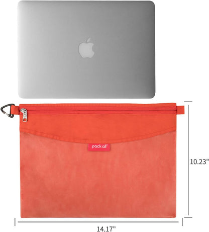 Water-Resistant Zipper Pouch, Mesh Zipper Bag, 8.66"x5.91"