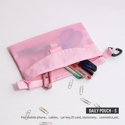 Water-Resistant Zipper Pouch, Mesh Zipper Bag, 8.66"x5.91"
