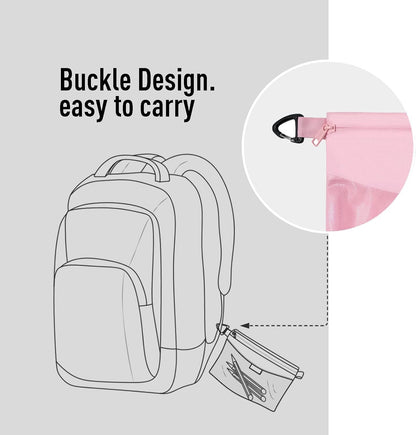 Water-Resistant Zipper Pouch, Mesh Zipper Bag, 8.66"x5.91"