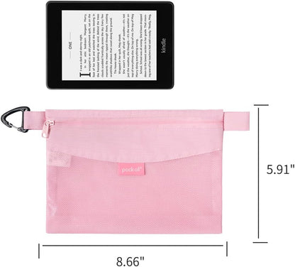 Water-Resistant Zipper Pouch, Mesh Zipper Bag, 8.66"x5.91"