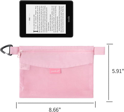 Water-Resistant Zipper Pouch, Mesh Zipper Bag, 8.66"x5.91"