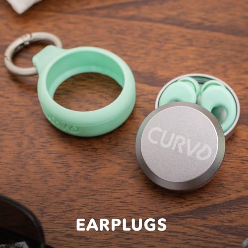 CURVD Pill Organizer & Pill Case, Waterproof Case for Earplugs (Blue)