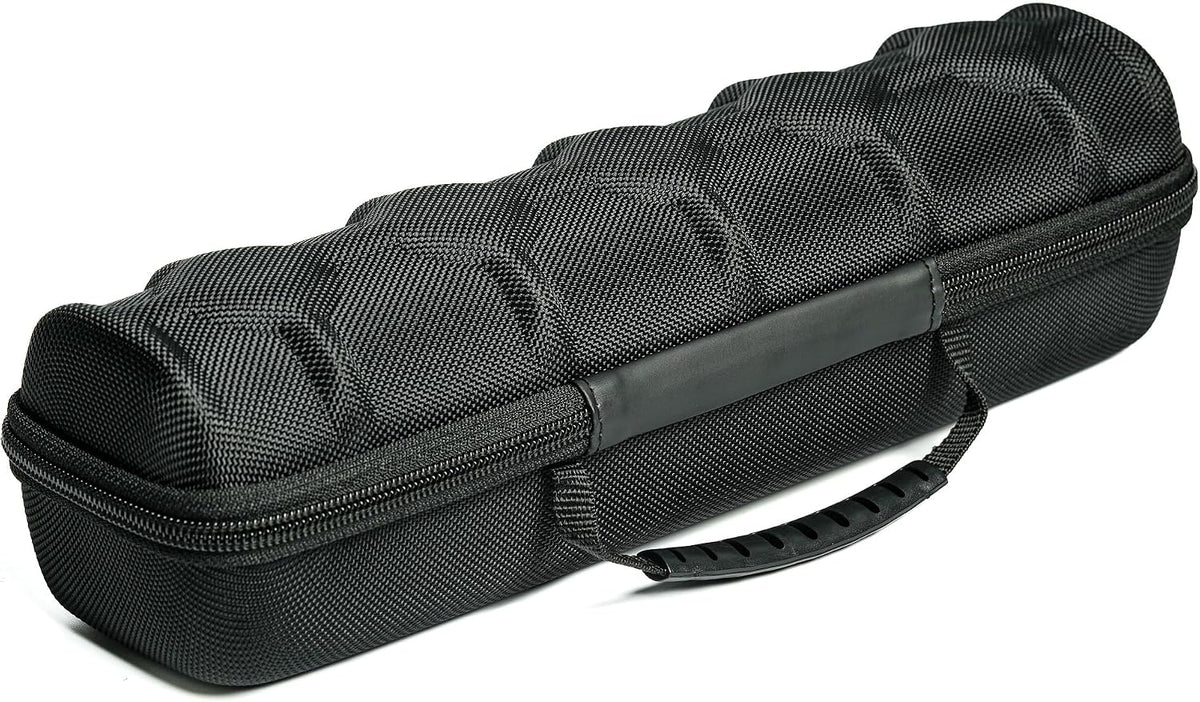 3 Slot Hard Watch Travel Case, Watch Roll Case Storage and Organizer for Men and Women, with anti-move watch pillow (Black fabric 3Slots)