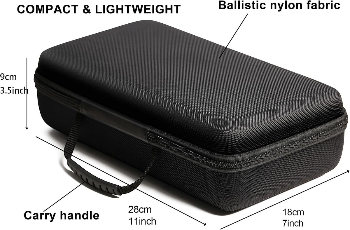3 Slot Hard Watch Travel Case, Watch Roll Case Storage and Organizer for Men and Women, with anti-move watch pillow (Black fabric 3Slots)