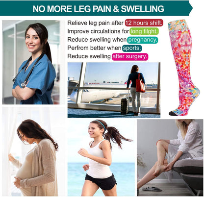 Compression Socks Women and Men, 20-30mmHg, Best for Nurses, Travel, Pregnancy