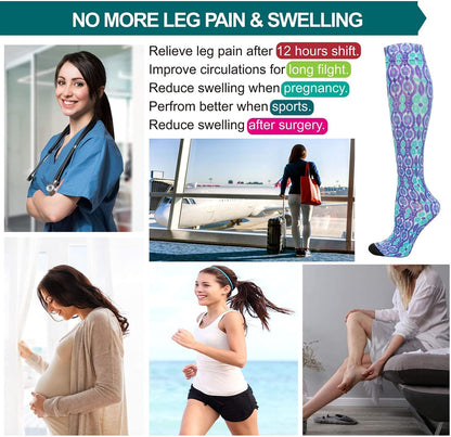 Compression Socks Women and Men, 20-30mmHg, Best for Nurses, Travel, Pregnancy