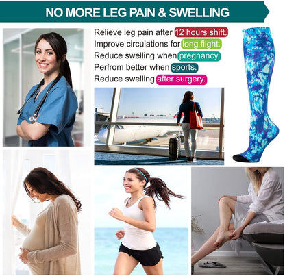 Compression Socks Women and Men, 20-30mmHg, Best for Nurses, Travel, Pregnancy