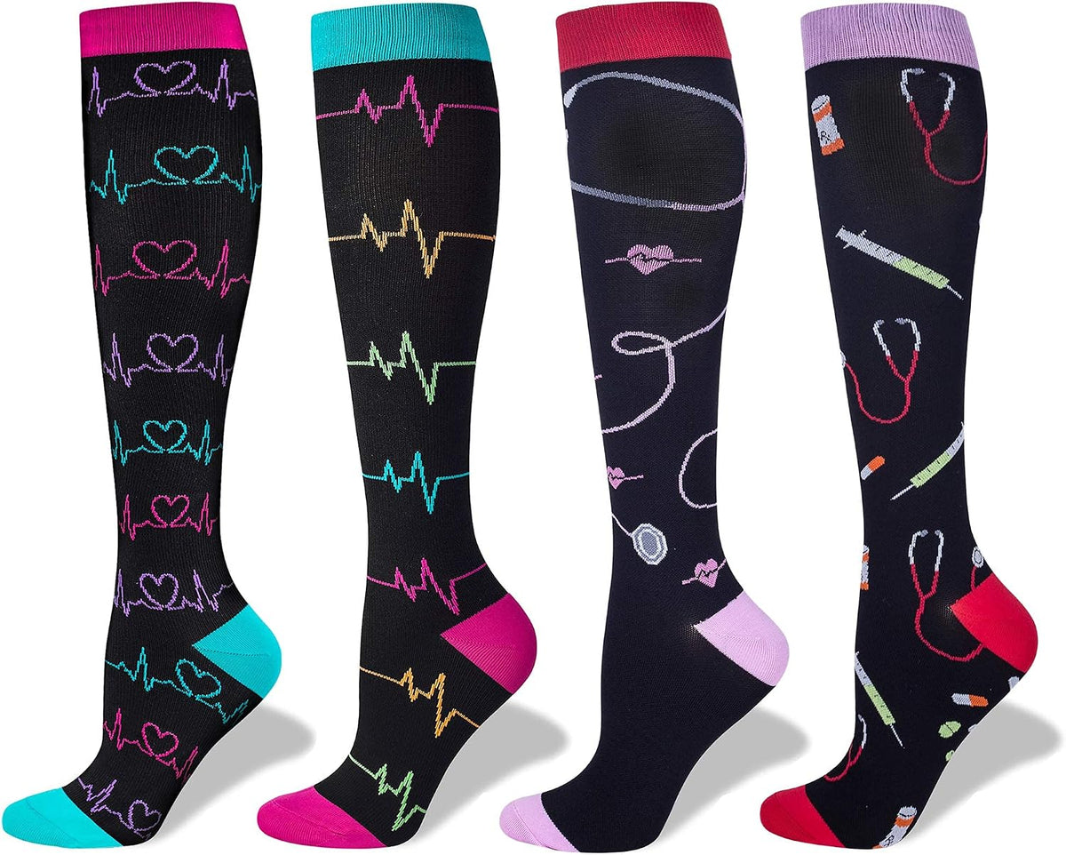 Compression Socks Women and Men, 20-30mmHg, Best for Nurses, Travel, Pregnancy