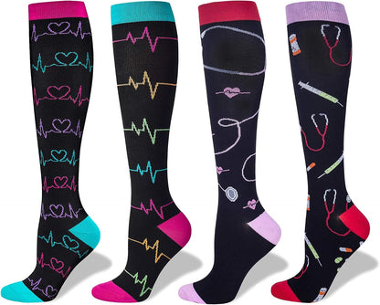 Compression Socks Women and Men, 20-30mmHg, Best for Nurses, Travel, Pregnancy