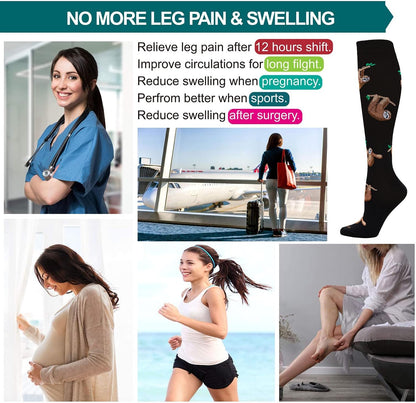 Compression Socks Women and Men, 20-30mmHg, Best for Nurses, Travel, Pregnancy