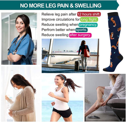 Compression Socks Women and Men, 20-30mmHg, Best for Nurses, Travel, Pregnancy