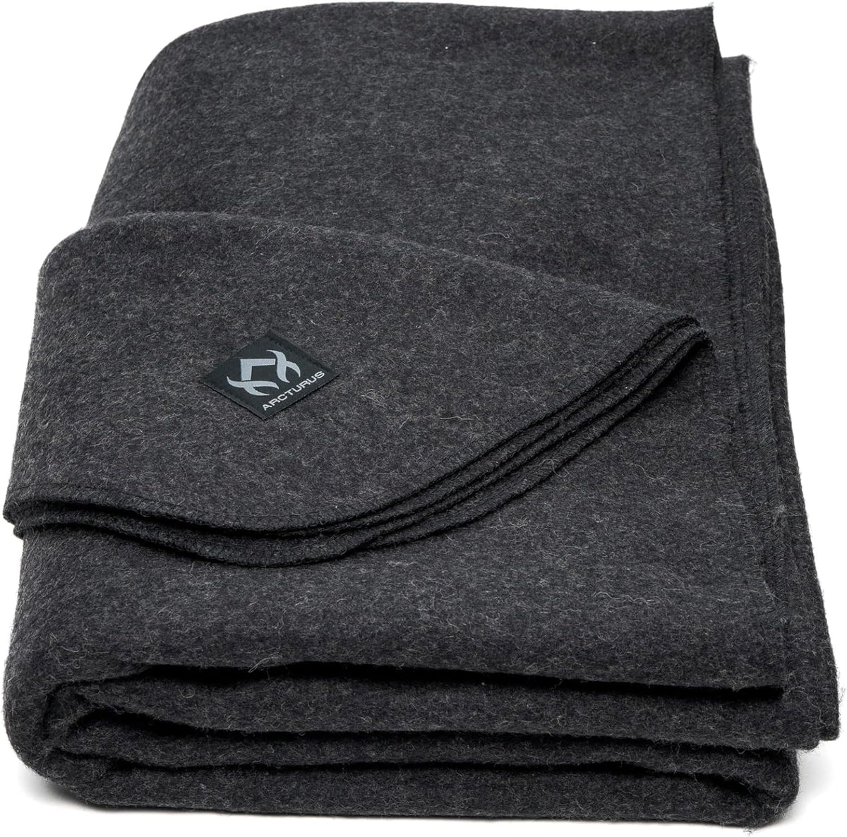 Military Wool Blanket - Warm, Thick, Washable - Great for Outdoors, Camping, Stadium Blanket, Picnics, Travel - Car & Bushcraft Survival Kits