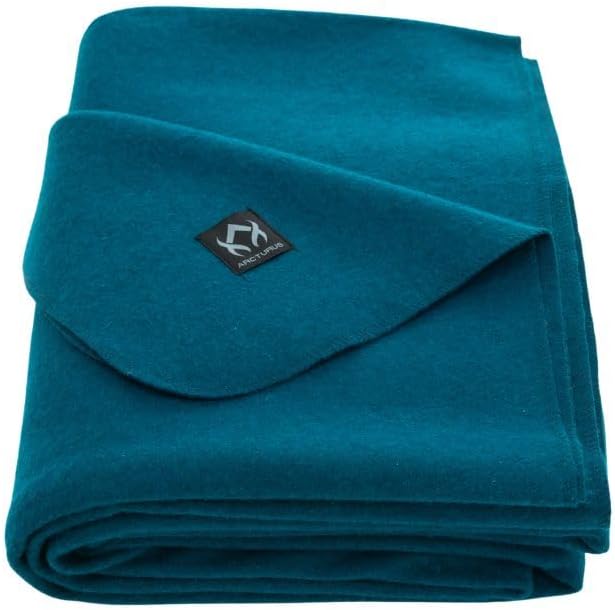 Military Wool Blanket - Warm, Thick, Washable - Great for Outdoors, Camping, Stadium Blanket, Picnics, Travel - Car & Bushcraft Survival Kits