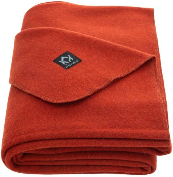 Military Wool Blanket - Warm, Thick, Washable - Great for Outdoors, Camping, Stadium Blanket, Picnics, Travel - Car & Bushcraft Survival Kits