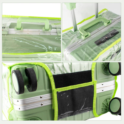3 Pieces Thicken Clear Luggage Cover Protector, 20" 24" 28" PVC Luggage Covers for Suitcase Waterproof Dustproof Anti-scratch Travel Suitcase Covers Case for Wheeled Luggage