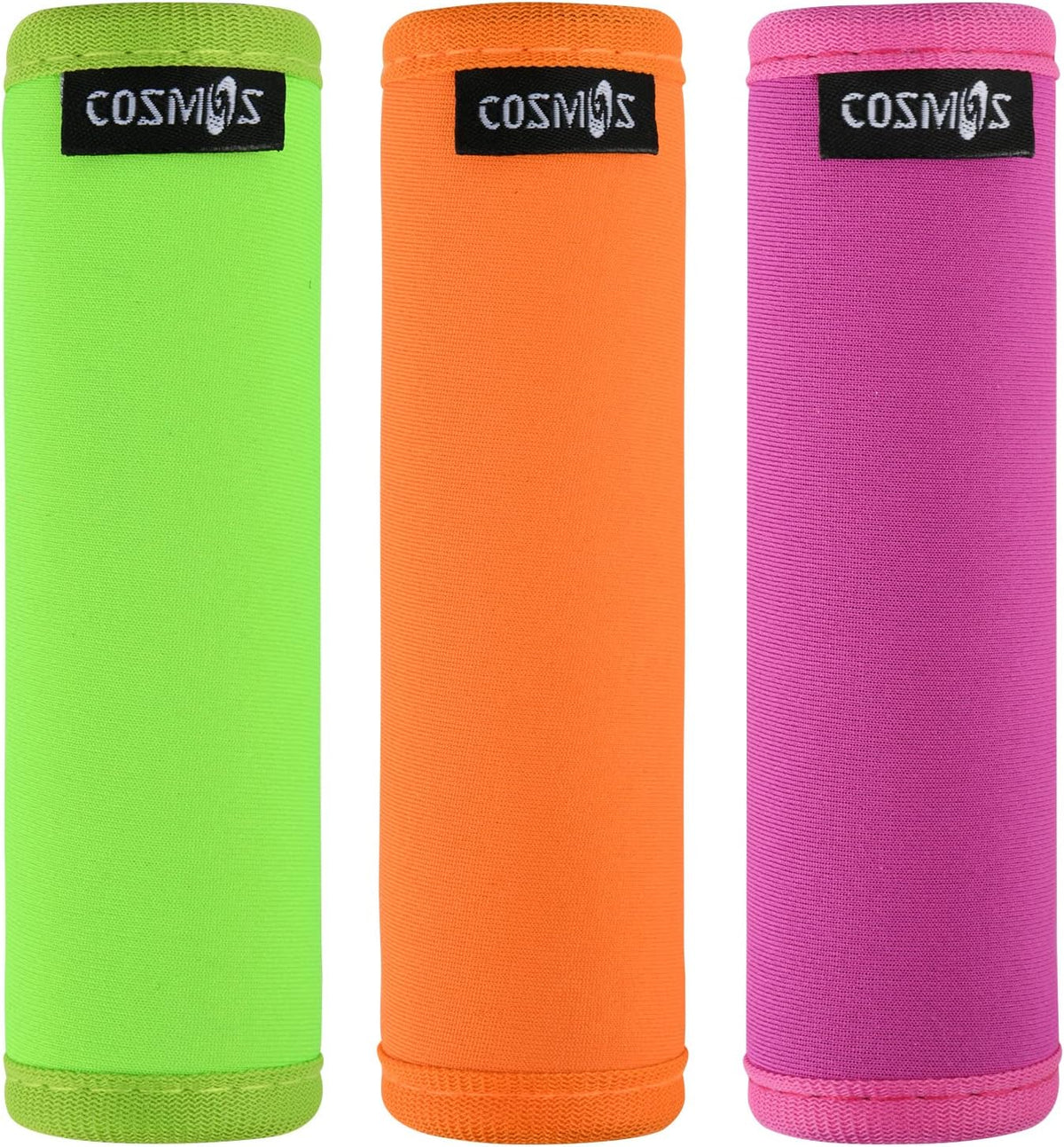 3 Pcs Luggage Handle Wraps Soft Neoprene Grip Handle Cover Detachable Luggage Identifier for Luggage Suitcase Travel Bag Trolley Case Travel Accessories (3 Colors)