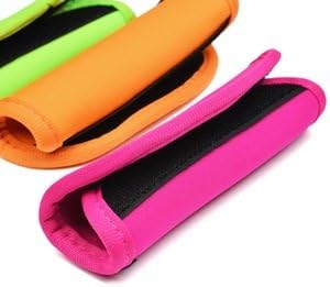 3 Pcs Luggage Handle Wraps Soft Neoprene Grip Handle Cover Detachable Luggage Identifier for Luggage Suitcase Travel Bag Trolley Case Travel Accessories (3 Colors)