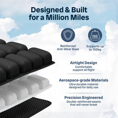 Travel Cushion for Long Flights – Inflatable Airplane Seat Cushion