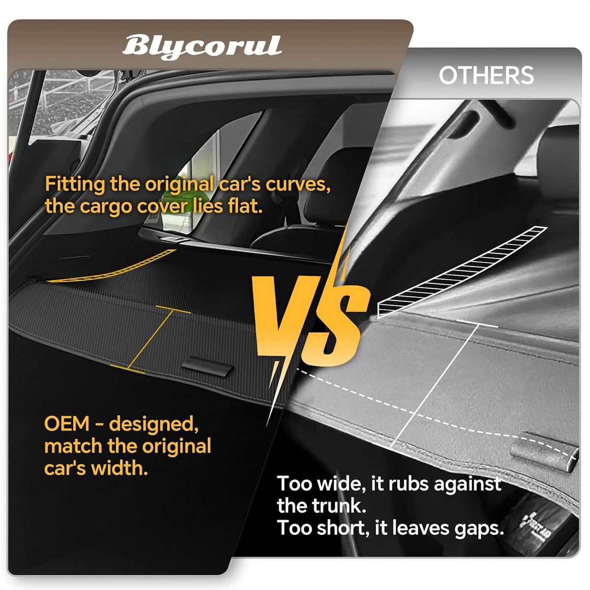Cargo Cover for Honda CRV 2023-2025 2026, Retractable Trunk Cover