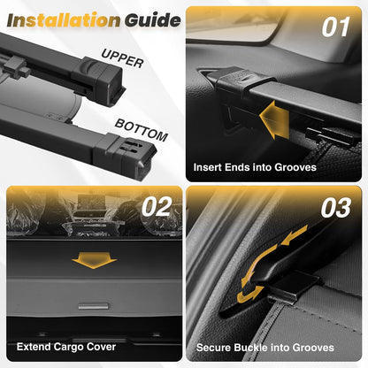 Cargo Cover for Honda CRV 2023-2025 2026, Retractable Trunk Cover