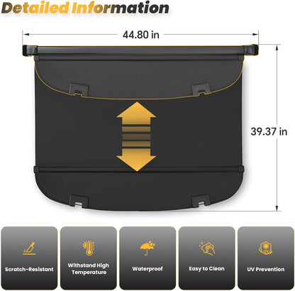 Cargo Cover for Honda CRV 2023-2025 2026, Retractable Trunk Cover