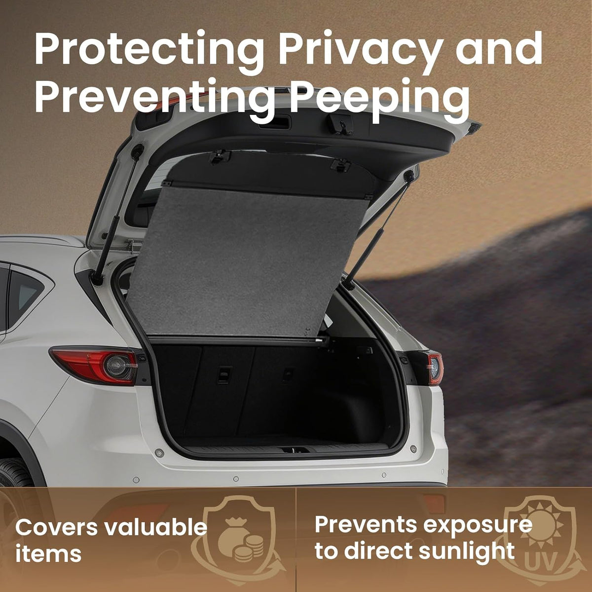 Cargo Cover for Honda CRV 2023-2025 2026, Retractable Trunk Cover