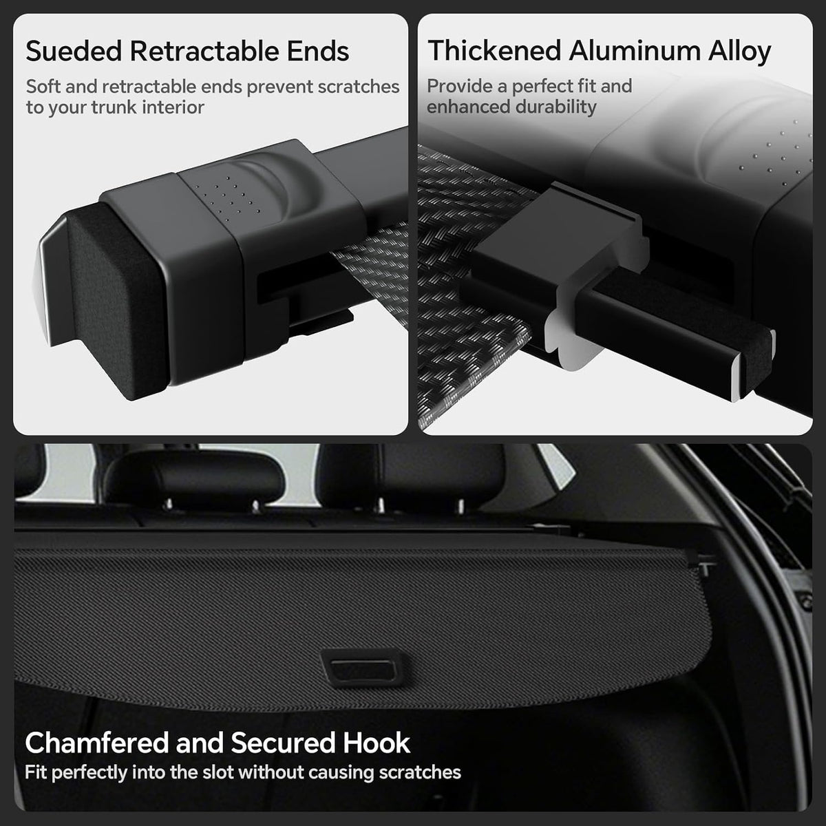 Cargo Cover for Honda CRV 2023-2025 2026, Retractable Trunk Cover