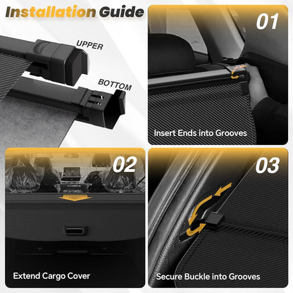 Cargo Cover for Honda CRV 2023-2025 2026, Retractable Trunk Cover