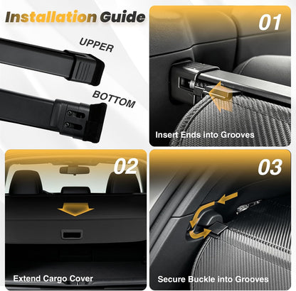 Cargo Cover for Honda CRV 2023-2025 2026, Retractable Trunk Cover
