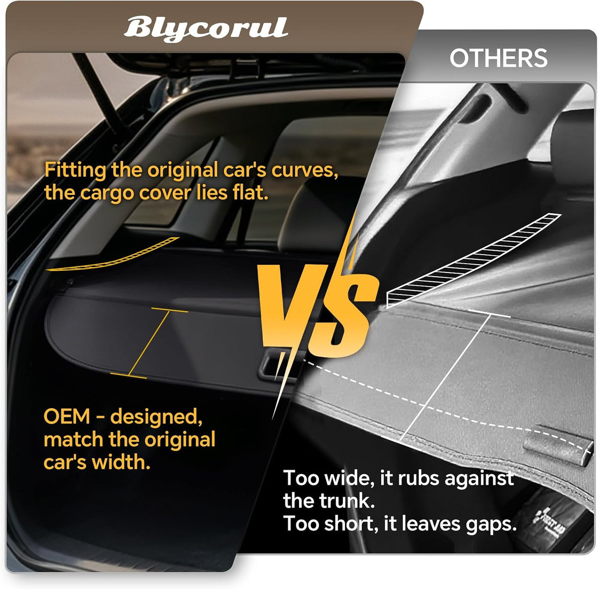 Cargo Cover for Honda CRV 2023-2025 2026, Retractable Trunk Cover