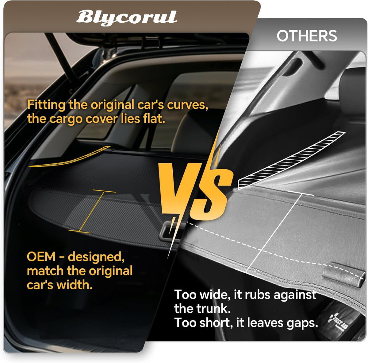 Cargo Cover for Honda CRV 2023-2025 2026, Retractable Trunk Cover
