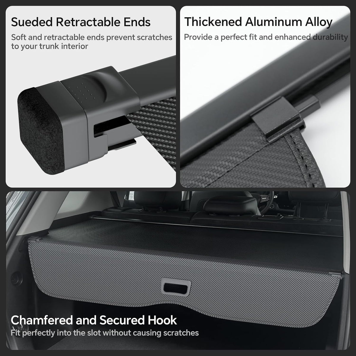 Cargo Cover for Honda CRV 2023-2025 2026, Retractable Trunk Cover