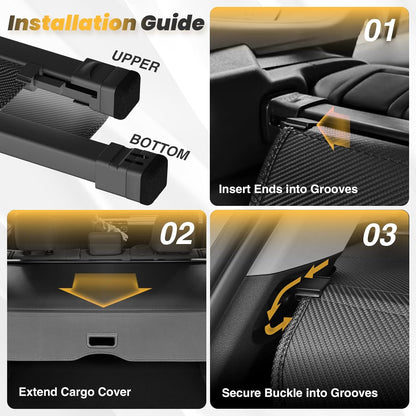 Cargo Cover for Honda CRV 2023-2025 2026, Retractable Trunk Cover