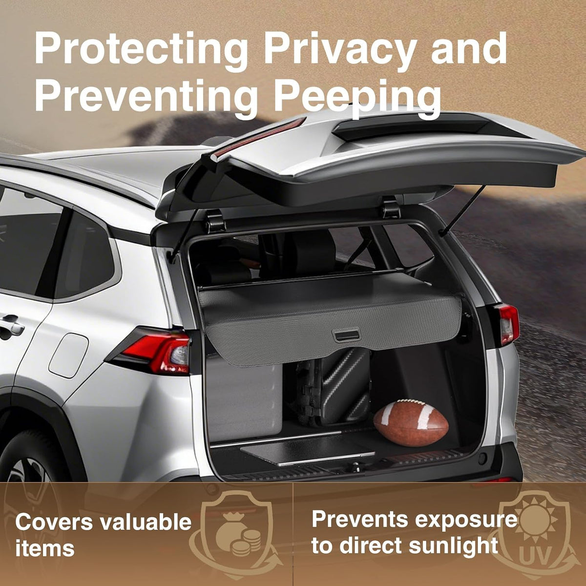 Cargo Cover for Honda CRV 2023-2025 2026, Retractable Trunk Cover