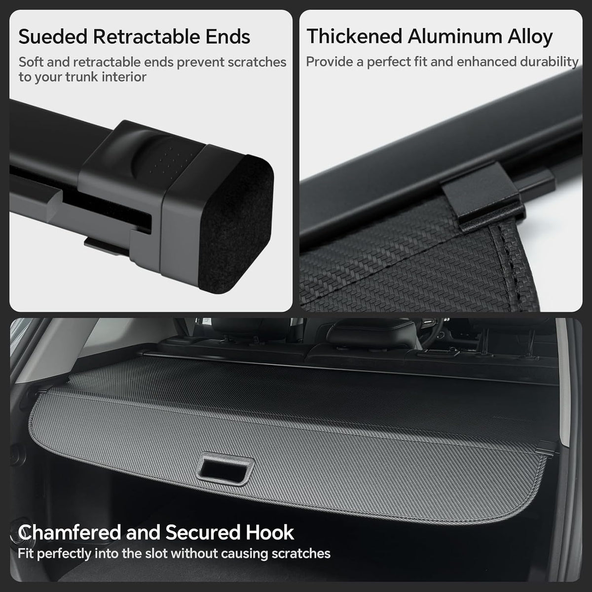 Cargo Cover for Honda CRV 2023-2025 2026, Retractable Trunk Cover