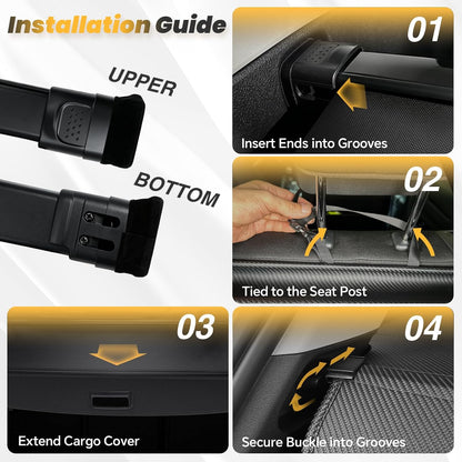 Cargo Cover for Honda CRV 2023-2025 2026, Retractable Trunk Cover