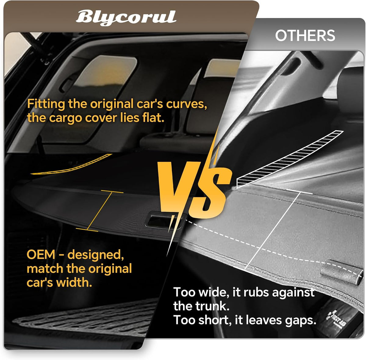 Cargo Cover for Honda CRV 2023-2025 2026, Retractable Trunk Cover