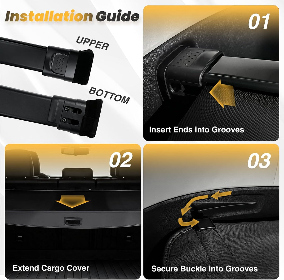 Cargo Cover for Honda CRV 2023-2025 2026, Retractable Trunk Cover