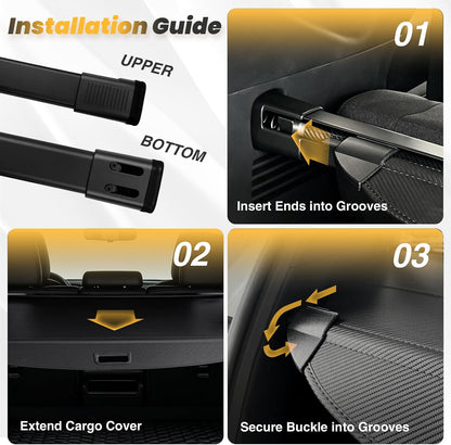 Cargo Cover for Honda CRV 2023-2025 2026, Retractable Trunk Cover