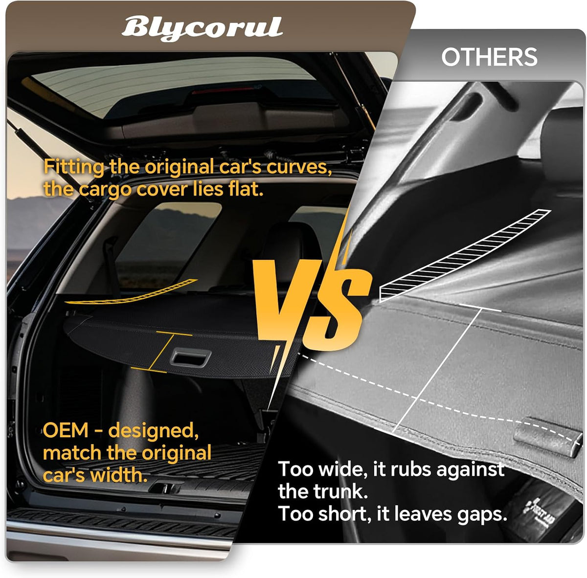 Cargo Cover for Honda CRV 2023-2025 2026, Retractable Trunk Cover