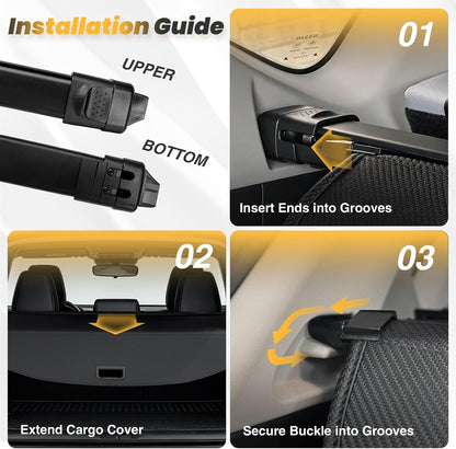 Cargo Cover for Honda CRV 2023-2025 2026, Retractable Trunk Cover