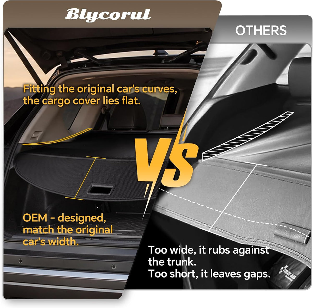 Cargo Cover for Honda CRV 2023-2025 2026, Retractable Trunk Cover