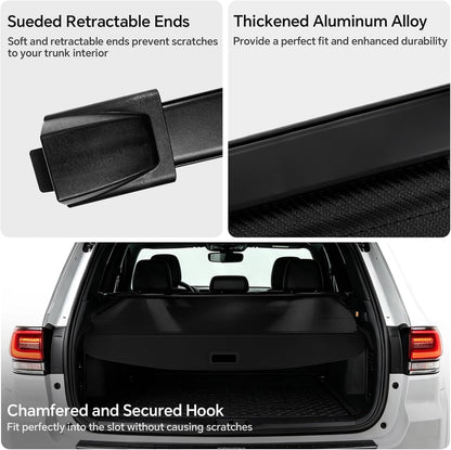 Cargo Cover for Honda CRV 2023-2025 2026, Retractable Trunk Cover