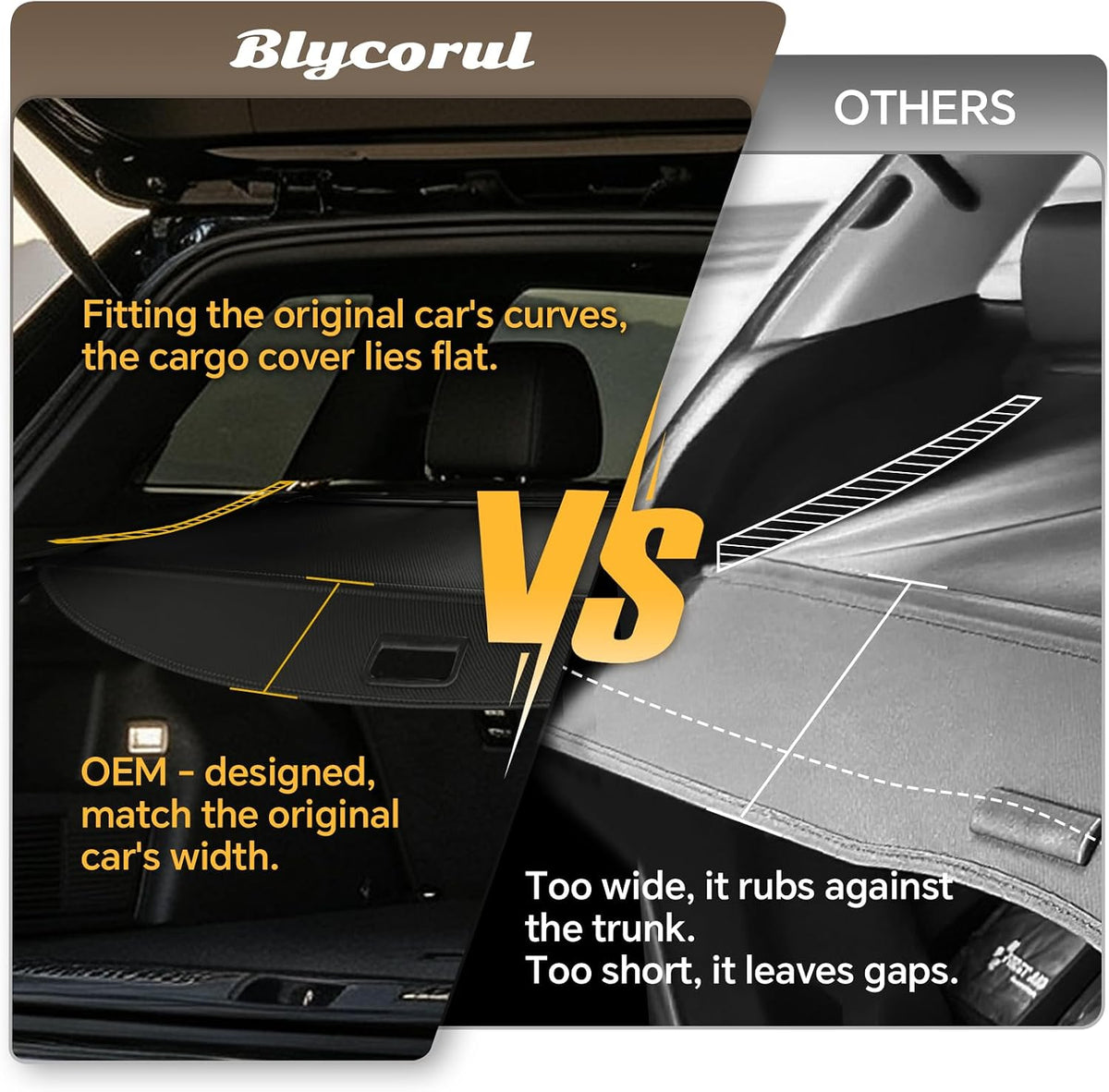Cargo Cover for Honda CRV 2023-2025 2026, Retractable Trunk Cover