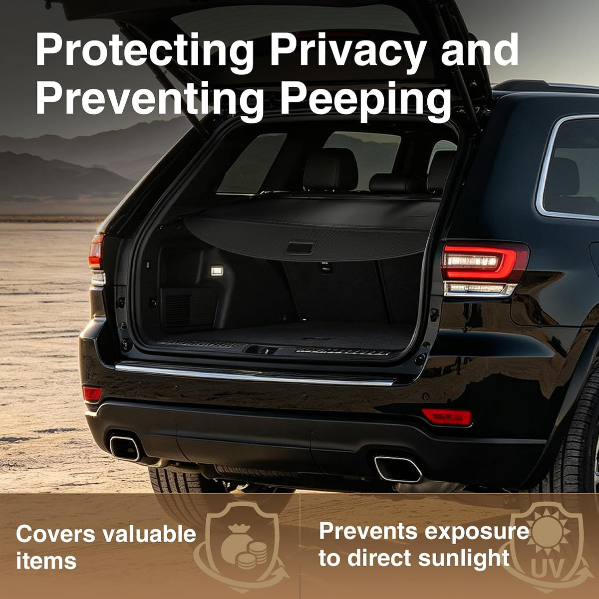 Cargo Cover for Honda CRV 2023-2025 2026, Retractable Trunk Cover