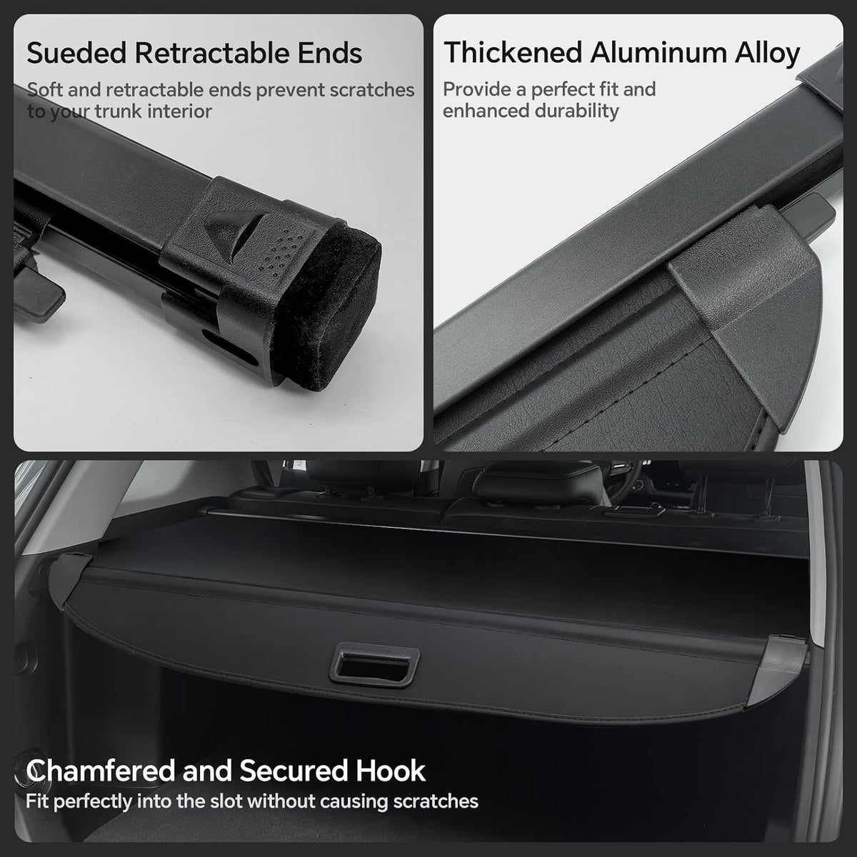 Cargo Cover for Honda CRV 2023-2025 2026, Retractable Trunk Cover