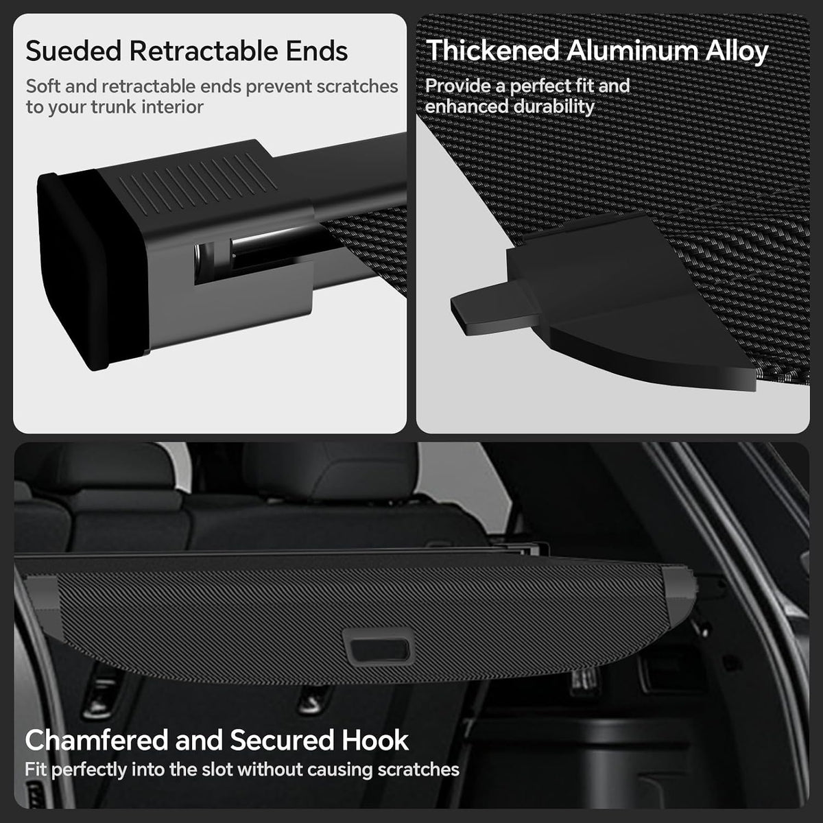 Cargo Cover for Honda CRV 2023-2025 2026, Retractable Trunk Cover