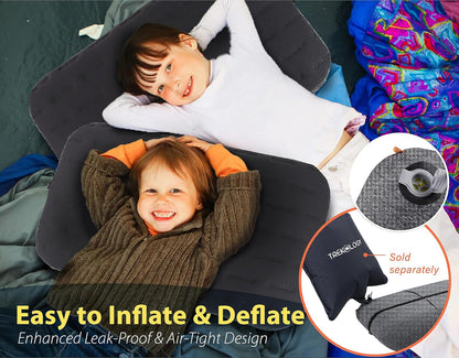 Aluft Ultra Inflatable Camping Travel Pillow, Large 24x15in, Gray