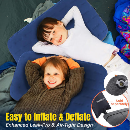 Aluft Ultra Inflatable Camping Travel Pillow, Large 24x15in, Gray