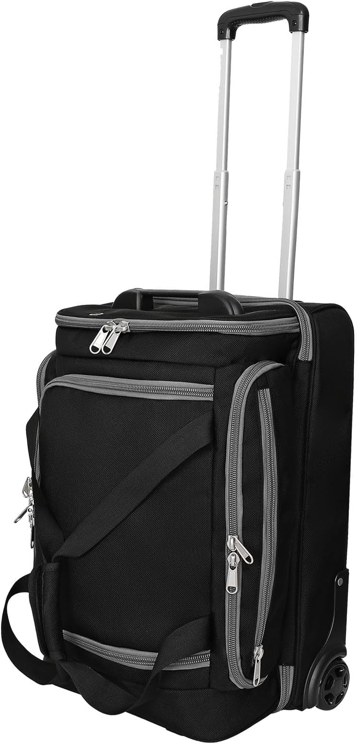 First Class Military Grade Ballistic Nylon Travel Cover with EVA Dense Foam Top Padding 2 Year Full Replacement Coverage Self Standing Base XL Wheels Case for Transporting Clubs on Airlines